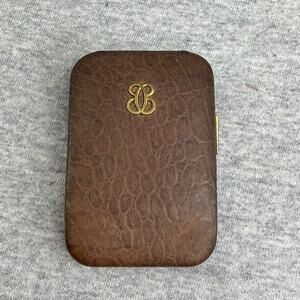 BUXTON Vintage Cowhide Key-Tainer Enclosed Key Holder